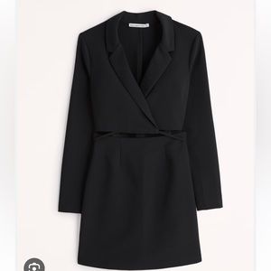 Abercrombie & Fitch Blazer Criss Cross Tie Up LBD Dress